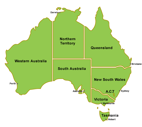 Map of Australia